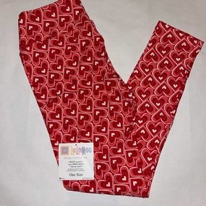 LuLaRoe One Size Valentine’s Leggings